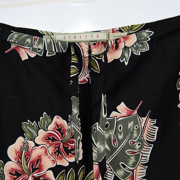 Vintage Tommy Bahama Silk Blend Stretch Wide Leg Loose Pants Women's Size 12 - Picture 4 of 7